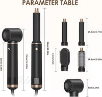 5 in 1 Hair Dryer Brush, Negative Ion Blow Dryer Brush Set Upgrade Hot Air Brush Curling Wrap Air Curler, Curling Iron Hair