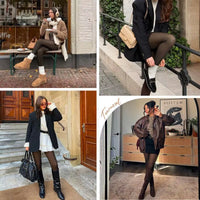 Women plus Size Seam Shaping Fleece Leggings Viral One Ultra-Thick Nylon High Waist Compression Band Pantyhose Sexy Erotic Socks