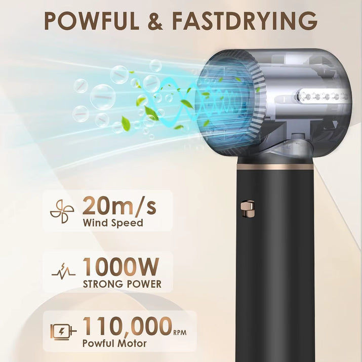 5 in 1 Hair Dryer Brush, Negative Ion Blow Dryer Brush Set Upgrade Hot Air Brush Curling Wrap Air Curler, Curling Iron Hair